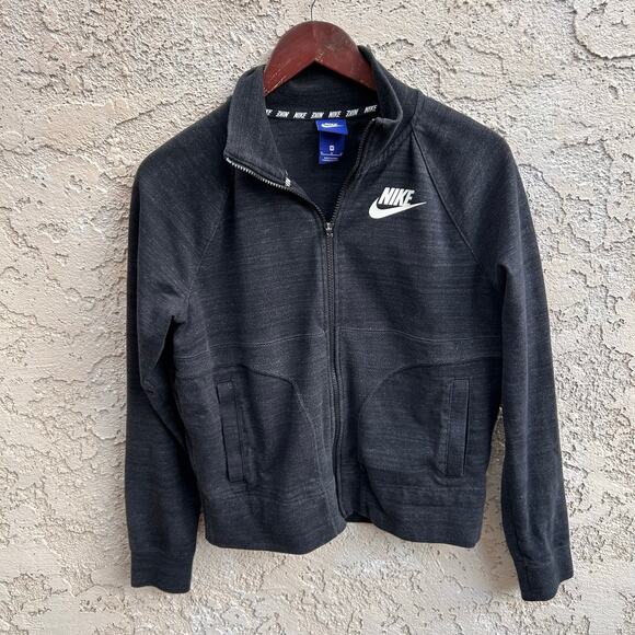 Nike Gray Full Zip Athletic Sweatshirt Size Women’s Medium - Picture 1 of 4